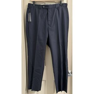 J. Hilburn Men's 35x29 Black Wool Dress Pants Vitale Barberis‎ MADE IN ITALY